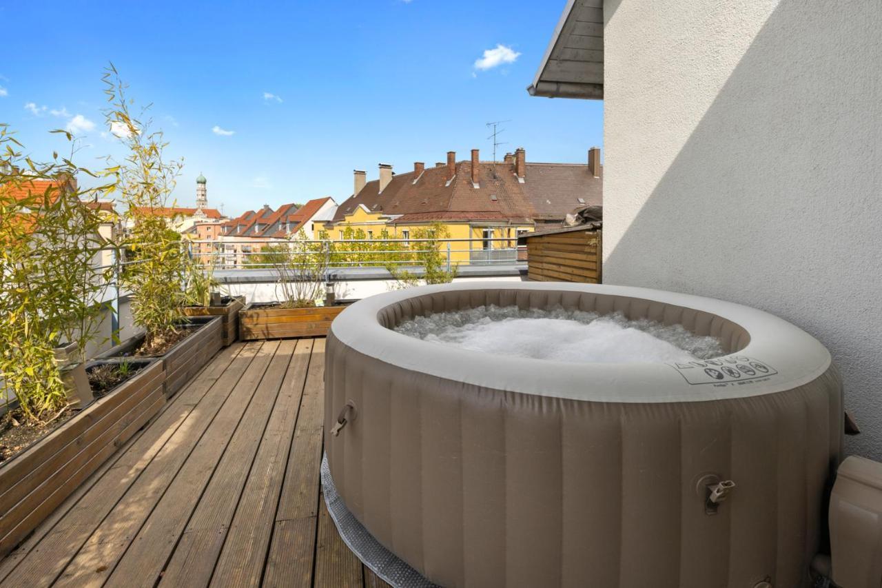 Arbio I Premium Penthouse Apartment Augsburg Exterior photo