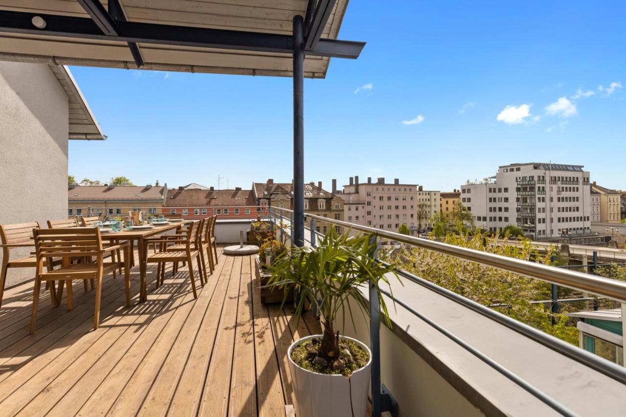 Arbio I Premium Penthouse Apartment Augsburg Exterior photo